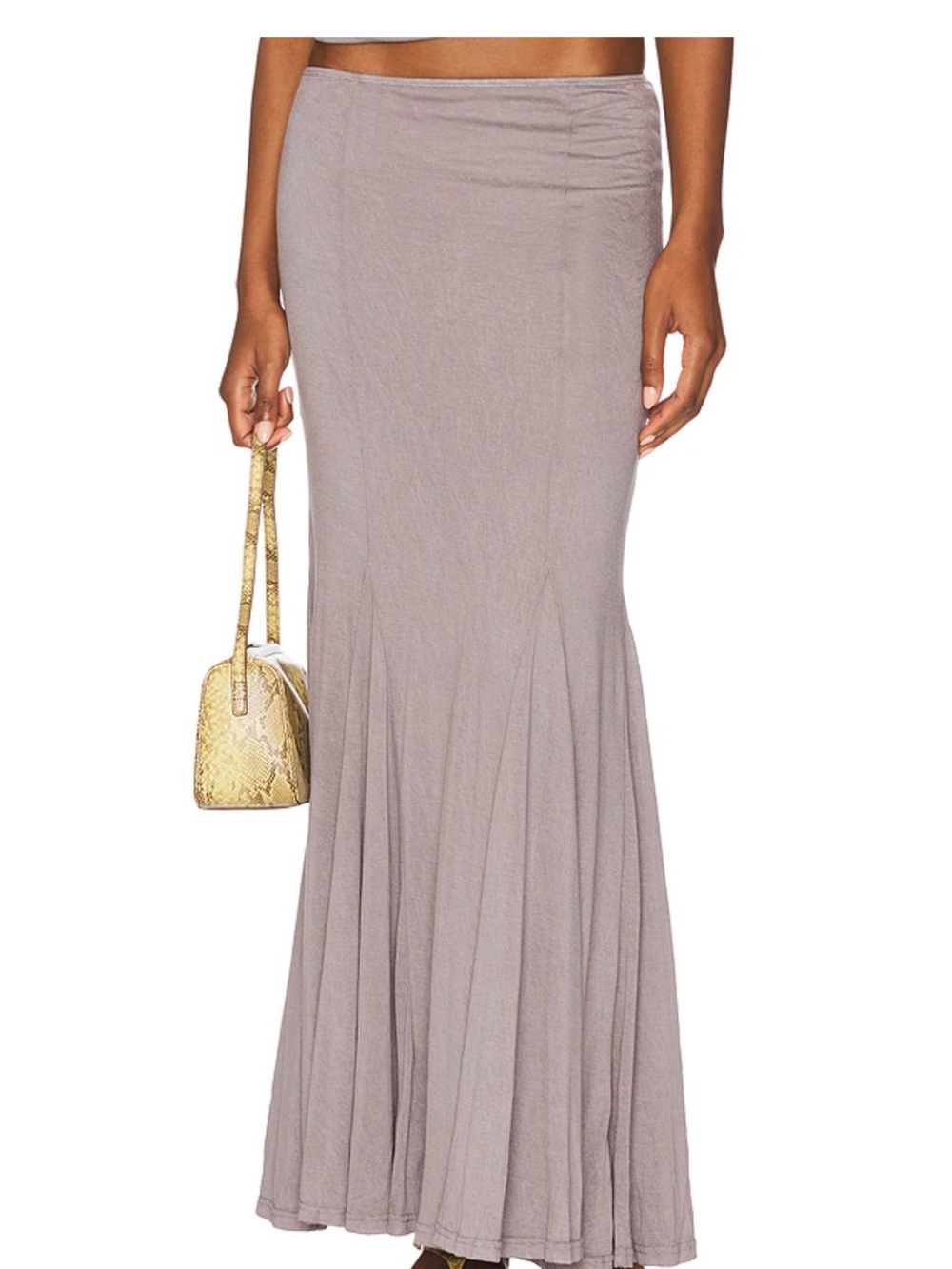 superdown Taupe Mermaid Maxi Skirt